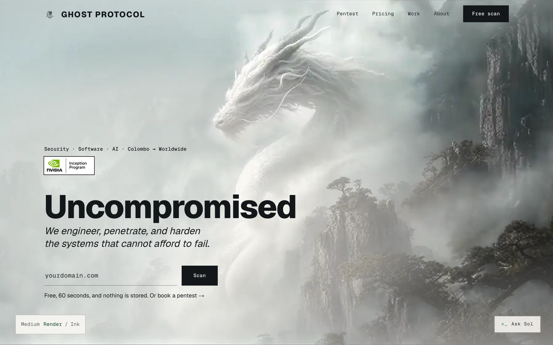 Ghost Protocol website